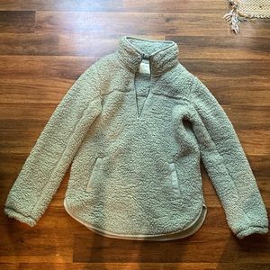 Abercrombie & Fitch Sherpa half zip fleece